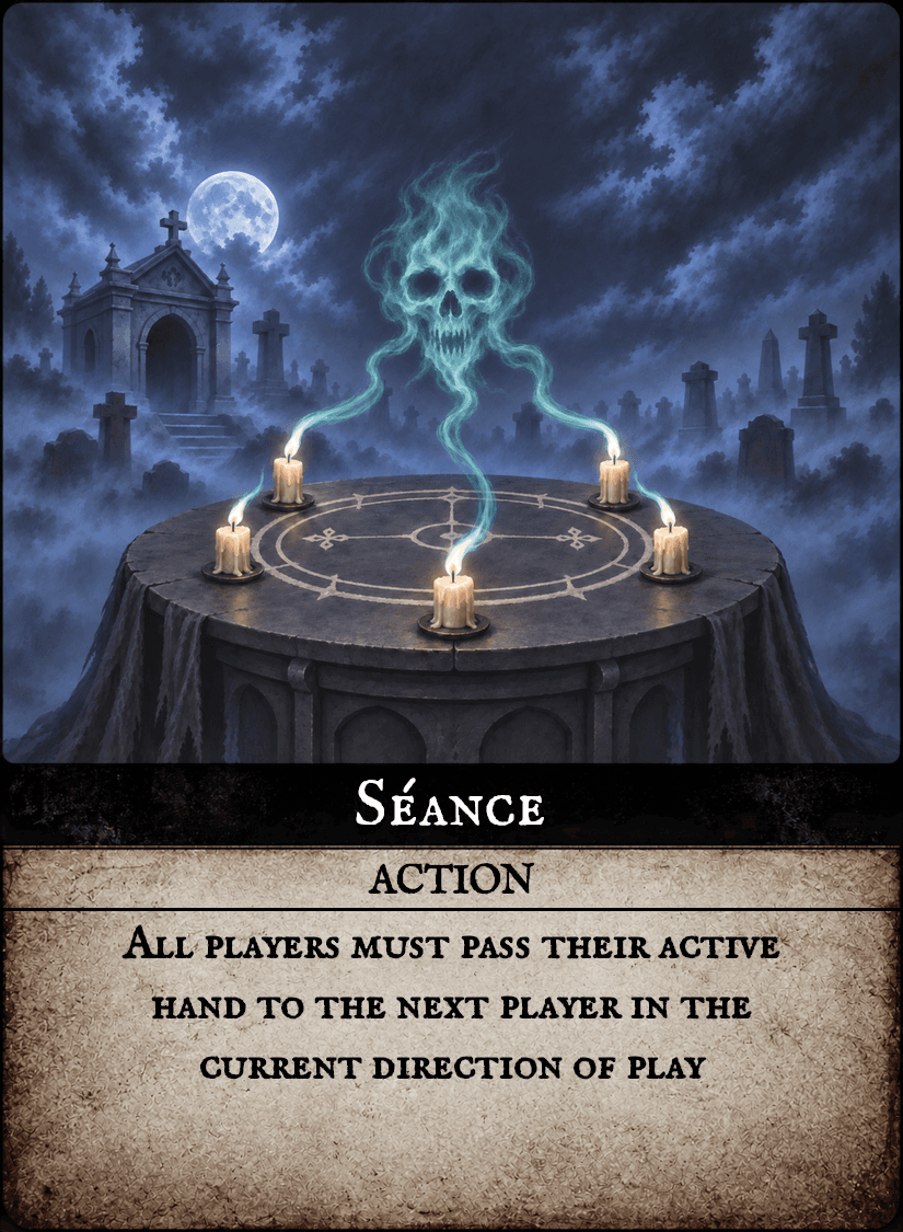 Séance card artwork